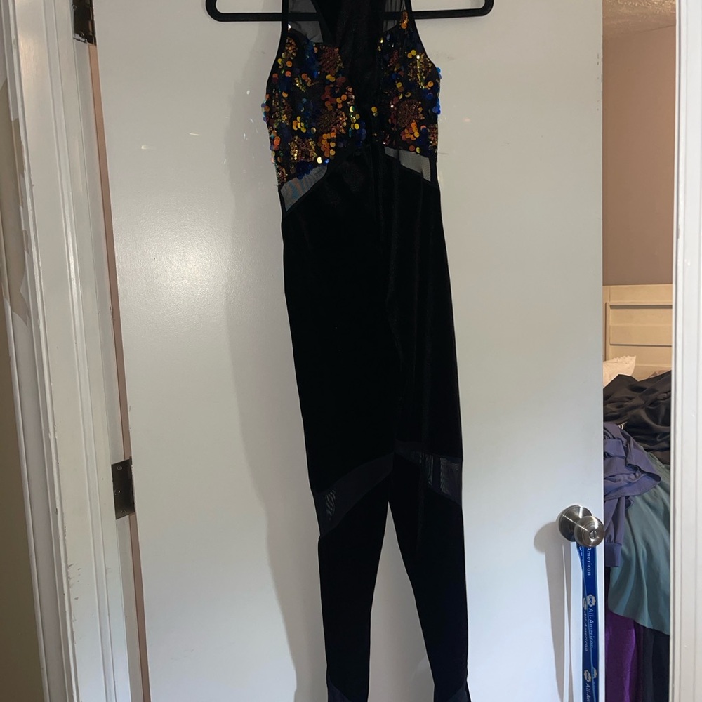 Costume Gallery, Sequin Embellished Black Jumpsuit